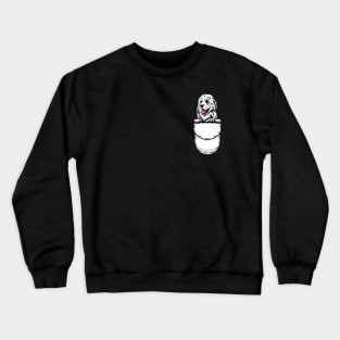 Funny Great Pyrenees Pocket Dog Crewneck Sweatshirt